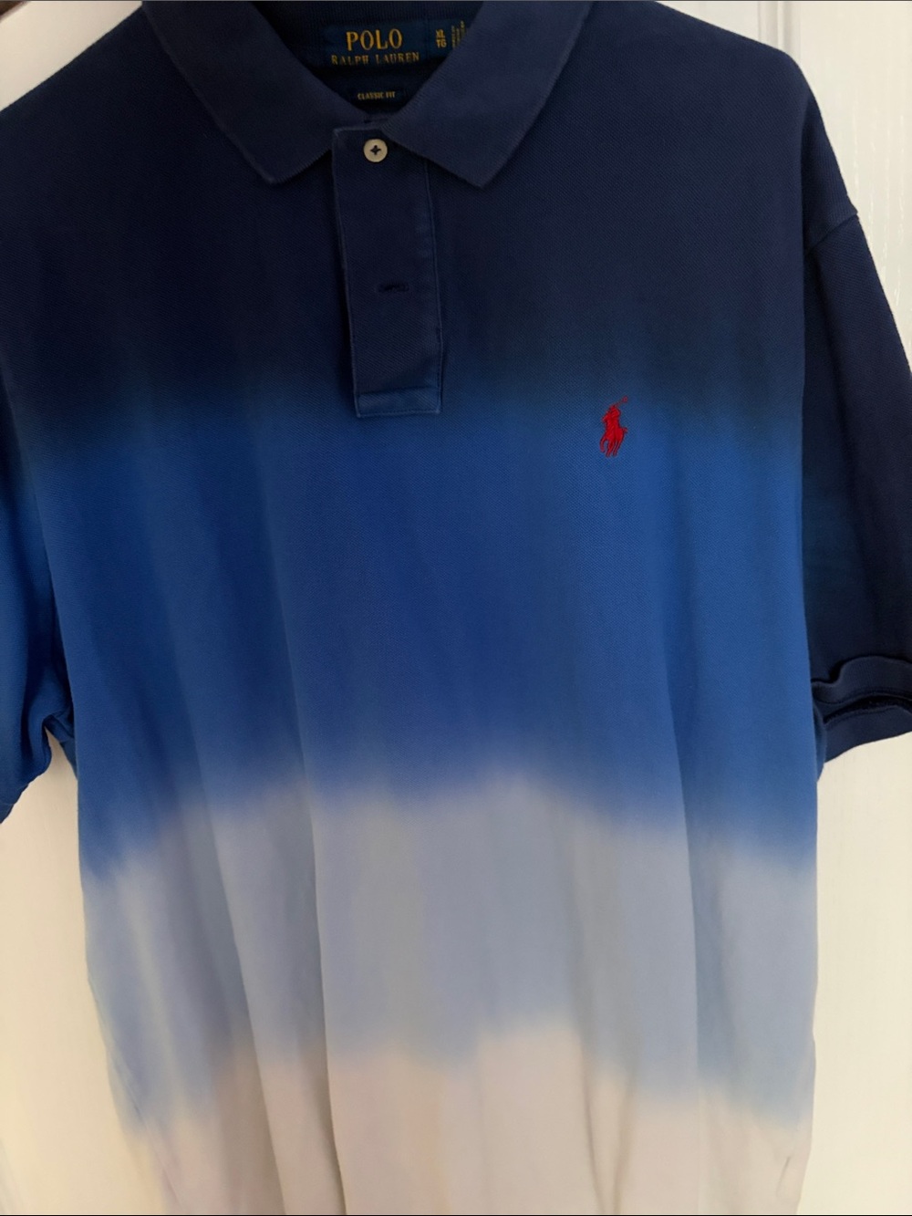 Polo by Ralph Lauren Blue Ombre Polo with Red Pony